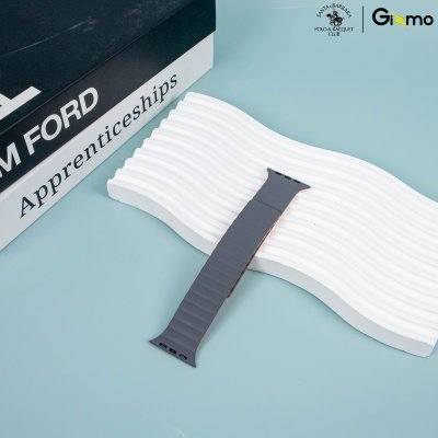 Polo Silicone+Magnetic Fitch Watchband สายนาฬิกาแอปเปิ้ลวอช 42/44/45/49mm