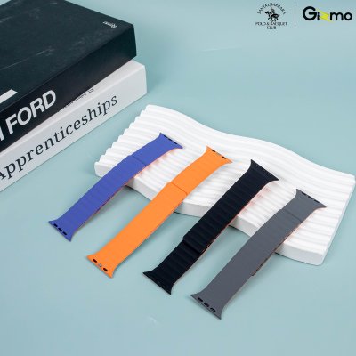 Polo Silicone+Magnetic Fitch Watchband สายนาฬิกาแอปเปิ้ลวอช 42/44/45/49mm