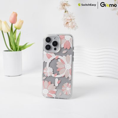 SwitchEasy เคสใสสกีนลาย ชาร์จไร้สาย Style M Pattern Shockproof iPhone 16 Case MagSafe