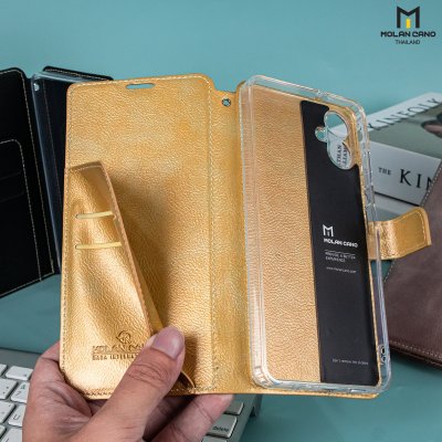 Molan Cano Issue Diary Case เคสฝาพับมีช่องใส่บัตร Samsung สำหรับซัมซุง A06 4G/5G