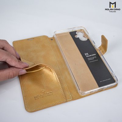 Molan Cano Issue Diary Case เคสฝาพับมีช่องใส่บัตร Samsung สำหรับซัมซุง A06 4G/5G
