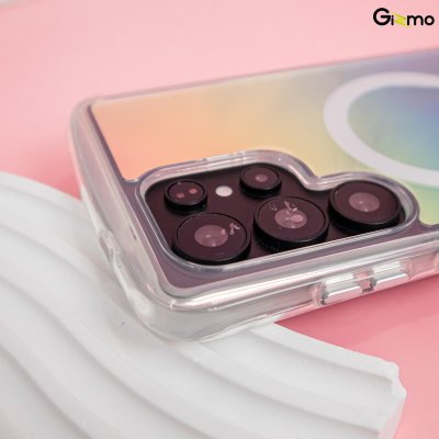 Kaono Airbag case hologram with magsafe เคสโฮโลแกรม ขอบใส กันกระแทก ซัมซุง Sumsung s25 Ultra