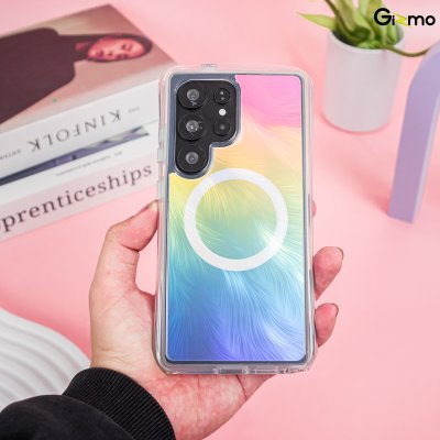 Kaono Airbag case hologram with magsafe เคสโฮโลแกรม ขอบใส กันกระแทก ซัมซุง Sumsung s25 Ultra