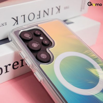 Kaono Airbag case hologram with magsafe เคสโฮโลแกรม ขอบใส กันกระแทก ซัมซุง Sumsung s25 Ultra