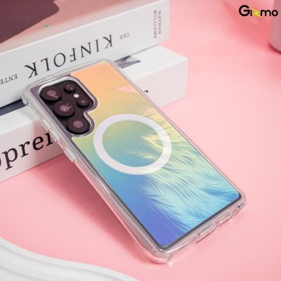 Kaono Airbag case hologram with magsafe เคสโฮโลแกรม ขอบใส กันกระแทก ซัมซุง Sumsung s25 Ultra