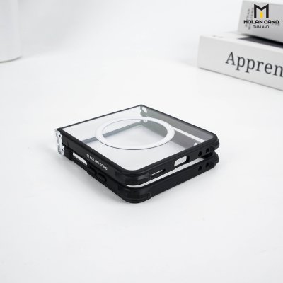 Molan Cano Z Flip7 Magsafe เคสใสขอบดำ กันกระแทก