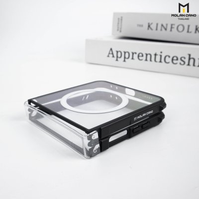 Molan Cano Z Flip7 Magsafe เคสใสขอบดำ กันกระแทก