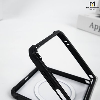 Molan Cano Z Flip7 Magsafe เคสใสขอบดำ กันกระแทก