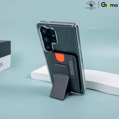 Polo Embroidery Magnetic Card Holder Beck ขาตั้งแม่เหล็กสำหรับโทรศัพท์