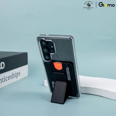 Polo Embroidery Magnetic Card Holder Beck ขาตั้งแม่เหล็กสำหรับโทรศัพท์