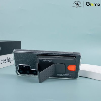 Polo Embroidery Magnetic Card Holder Beck ขาตั้งแม่เหล็กสำหรับโทรศัพท์