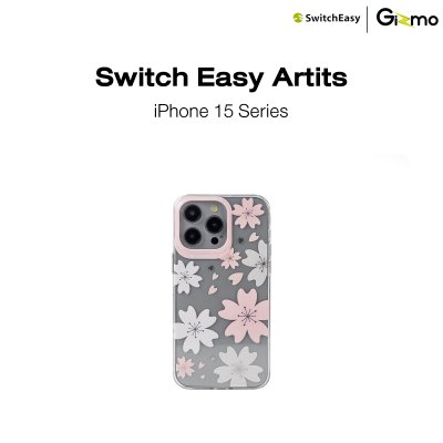 SwitchEasy เคสใสสกีนลาย Artist Double In-Mold Decoration iPhone 15 Case