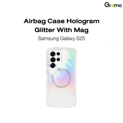 Kaono Airbag case hologram with magsafe เคสโฮโลแกรม ขอบกากเพชร กันกระแทก ซัมซุง Sumsung s25 Ultra