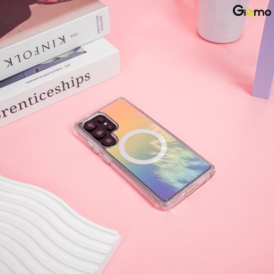 Kaono Airbag case hologram with magsafe เคสโฮโลแกรม ขอบกากเพชร กันกระแทก ซัมซุง Sumsung s25 Ultra