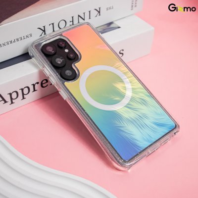 Kaono Airbag case hologram with magsafe เคสโฮโลแกรม ขอบกากเพชร กันกระแทก ซัมซุง Sumsung s25 Ultra