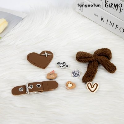 Fungoofun ตัวติดกระเป๋า Buckle Flower Series Jibbitz Cartoon