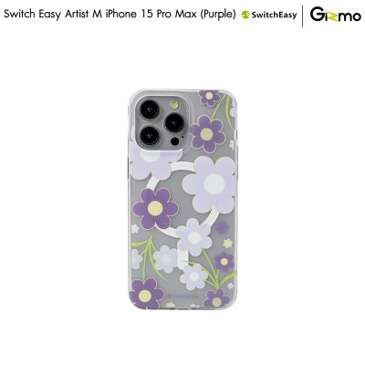 SwitchEasy เคสใสเนื้อแมท สกีนลาย ชาร์จไร้สาย Artist M Double iPhone 15 Case MagSafe