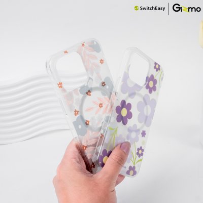 SwitchEasy เคสใสเนื้อแมท สกีนลาย ชาร์จไร้สาย Artist M Double iPhone 15 Case MagSafe