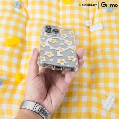SwitchEasy เคสใสสกีนลาย ชาร์จไร้สาย Aura M Printed iPhone 15 Case MagSafe
