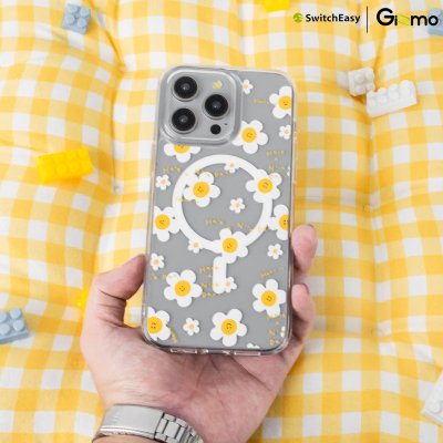 SwitchEasy เคสใสสกีนลาย ชาร์จไร้สาย Aura M Printed iPhone 15 Case MagSafe