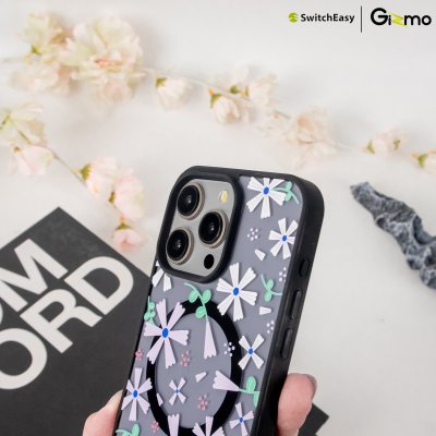 SwitchEasy เคสใสสกีนลาย ชาร์จไร้สาย Aura M Printed iPhone 15 Case MagSafe