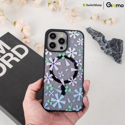 SwitchEasy เคสใสสกีนลาย ชาร์จไร้สาย Aura M Printed iPhone 15 Case MagSafe