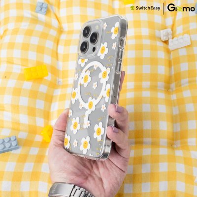 SwitchEasy เคสใสสกีนลาย ชาร์จไร้สาย Aura M Printed iPhone 15 Case MagSafe