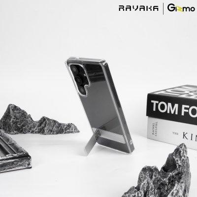 RAVAKA Crystal Bracket Series เคสกันกระแทก มีขาตั้ง Samsung Galaxy s25 Ultra
