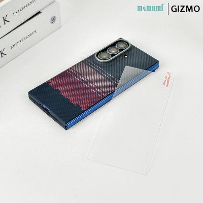 MEMUMI Kevlar-Sunset Series MagSafe เคสคาร์บอนไฟเบอร์แม่เหล็กสำหรับ Z Fold 7