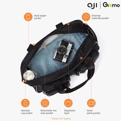 Casual Bag รุ่น A3169 กระเป๋าเดินทาง Aji แบบขยายได้ รุ่นคลาสสิก