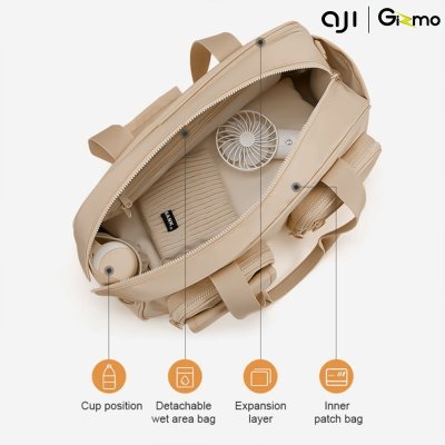 Casual Bag รุ่น A3169 กระเป๋าเดินทาง Aji แบบขยายได้ รุ่นคลาสสิก