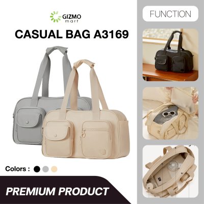 Casual Bag รุ่น A3169 กระเป๋าเดินทาง Aji แบบขยายได้ รุ่นคลาสสิก