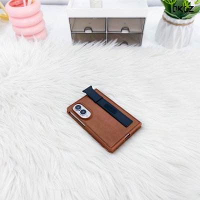 OKOZ Arlis Series for Samsung Z Fold 8 เคสพร้อมสายคาดหนังและฟิล์มหน้าจอในตัว