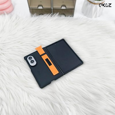 OKOZ Arlis Series for Samsung Z Fold 8 เคสพร้อมสายคาดหนังและฟิล์มหน้าจอในตัว