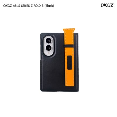 OKOZ Arlis Series for Samsung Z Fold 8 เคสพร้อมสายคาดหนังและฟิล์มหน้าจอในตัว