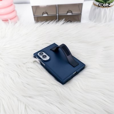 OKOZ Arlis Series for Samsung Z Fold 8 เคสพร้อมสายคาดหนังและฟิล์มหน้าจอในตัว