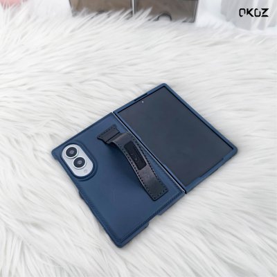 OKOZ Arlis Series for Samsung Z Fold 8 เคสพร้อมสายคาดหนังและฟิล์มหน้าจอในตัว