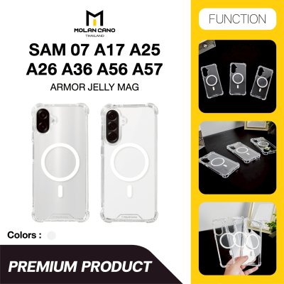 Molan Cano Armor Jelly Mag เคสใสกันกระแทกแม่เหล็กสำหรับ Samsung Galaxy A07/A17/A25/A26/A36/A56/A57