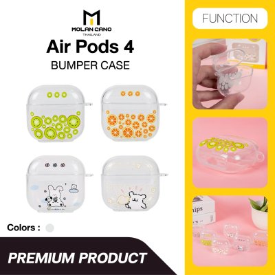 Molan cano Printing เคส AirPods 4 Bumper Case พร้อม Point Ring