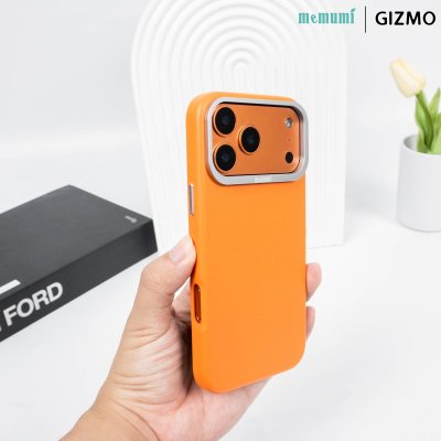 Memumi Bo ming magsafe เคสหนังขอบเลนส์กล้องโลหะ iPhone 17
