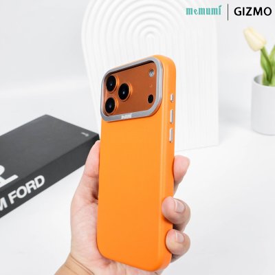 Memumi Bo ming magsafe เคสหนังขอบเลนส์กล้องโลหะ iPhone 17