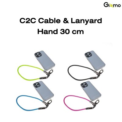 Gizmo สายชาร์จและคล้องมือ C2C Cable & Lanyard hand รุ่น GU-058