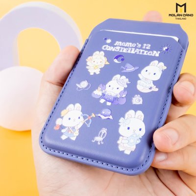 Molan Cano Card Pocket Flip Stand ที่ใส่บัตรแม่เหล็ก MagSafe ลาย iCarer Family