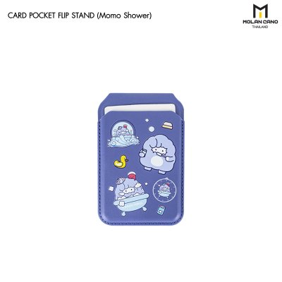 Molan Cano Card Pocket Flip Stand ที่ใส่บัตรแม่เหล็ก MagSafe ลาย iCarer Family