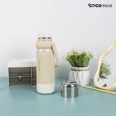 COCOSMILE thermal water boote with handle แก้วเก็บความเย็น รุ่น YD-8913 ขนาด 580 ml