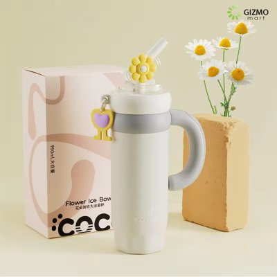 COCOSMILE แก้วเก็บความเย็น Flower Ice Bowl Rotating Handle SUS316 ขนาด 950ml