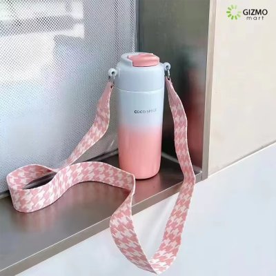 COCOSMILE แก้วเก็บความเย็น Straw Tumbler with Rope SUS316 ขนาด 630ml