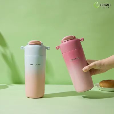 COCOSMILE แก้วเก็บความเย็น Straw Tumbler with Rope SUS316 ขนาด 630ml