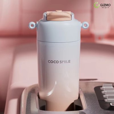 COCOSMILE แก้วเก็บความเย็น Straw Tumbler with Rope SUS316 ขนาด 630ml