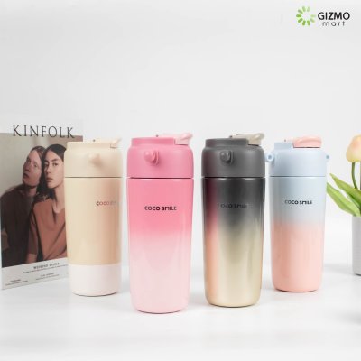 COCOSMILE แก้วเก็บความเย็น Straw Tumbler with Rope SUS316 ขนาด 630ml